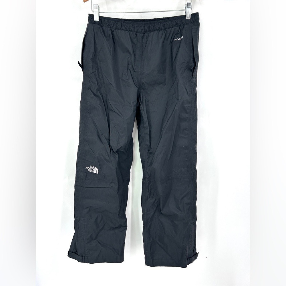 The North Face Hyvent Rain‎ Pants Hiking Camping Packable Wind Youth 18/20 Black